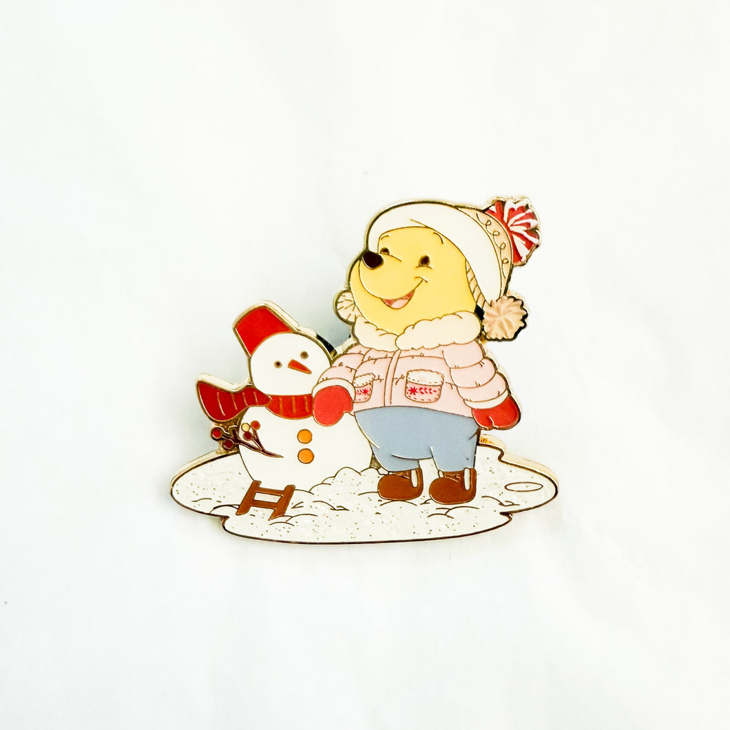 SHDR - Winter Activities - Winnie the Pooh and Snowman Pin