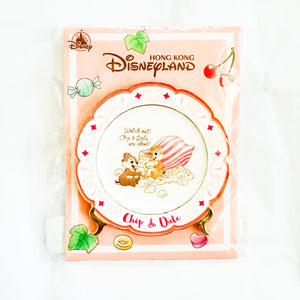 HKDL - Chip and Dale - Dessert Plates - Popcorn Pin