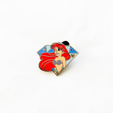 Hidden Mickey - Diamond Ariel Pin