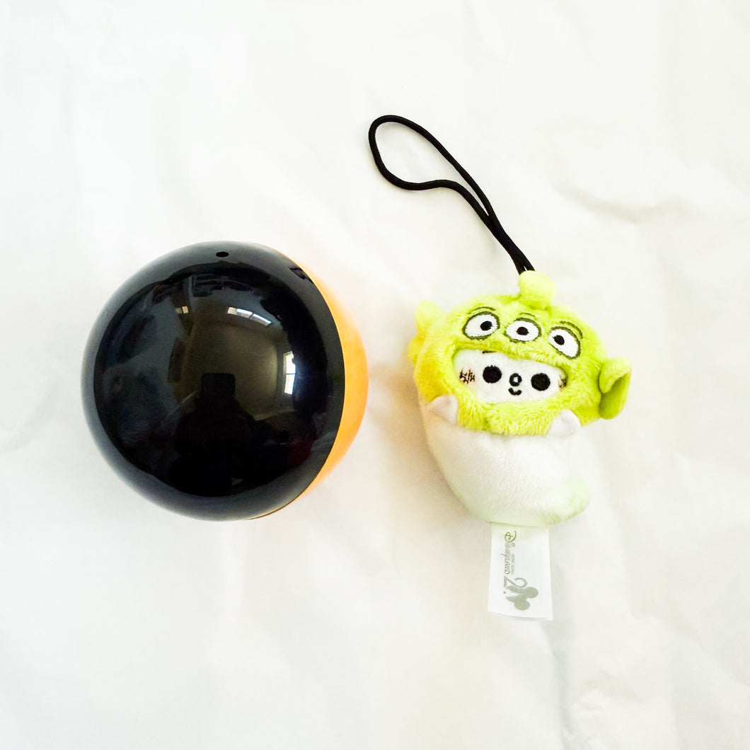 HKDL - Halloween Gachapon Ghost - Alien Plush Keychain
