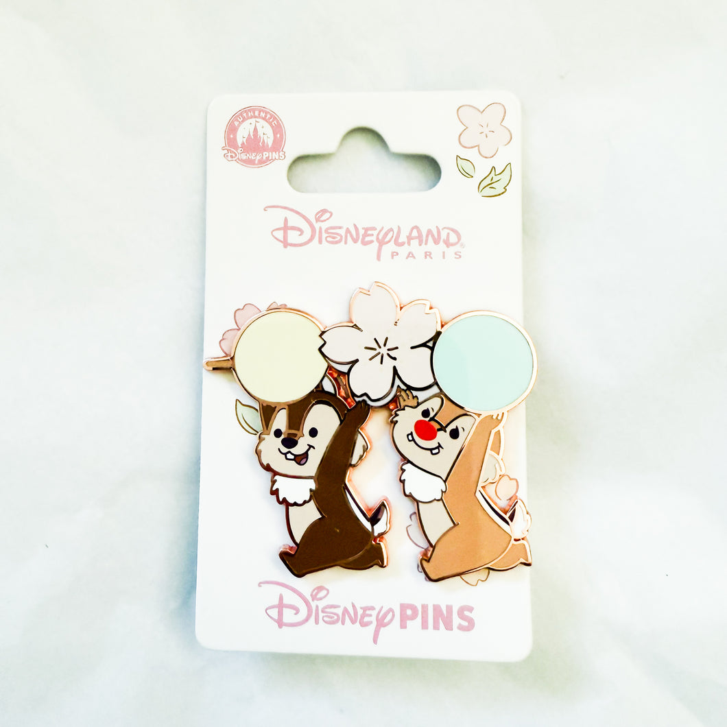 DLP - Cherry Blossom Series - Chip and Dale Holding Dango Pin