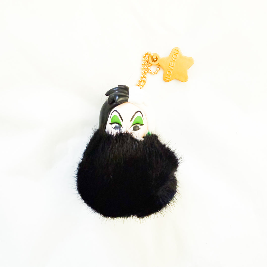 Miniso x Disney - Cruella De Vil Pom Pom Keychain