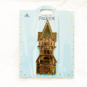 World of Frozen -  Stained Glass Arendelle Clock Tower Pin