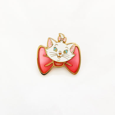 HKDL - Marie Red Ribbon Stained Glass Pin