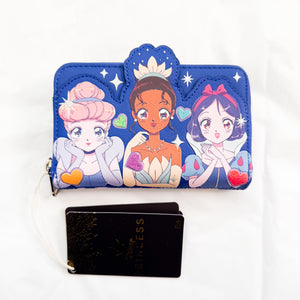 Loungefly - Manga Style Princesses Zip Around Wallet