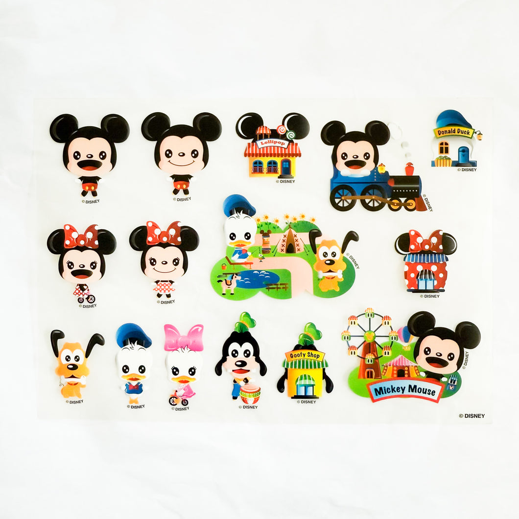 HKDL - Mickey and Friends Clear Stickers Sheet