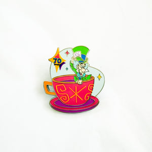 Disneyland 70th Anniversary Mystery - Mad Hatter Teacups Pin