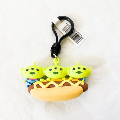 Pixar - Toy Story - Aliens with Hot Dog Bag Clip Keychain
