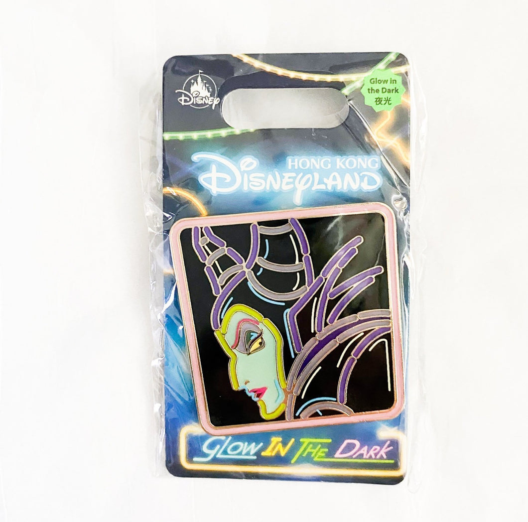 HKDL - Villains Glow in the Dark - Maleficent Pin