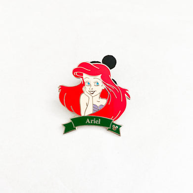 Hidden Mickey - Ariel Banner Pin