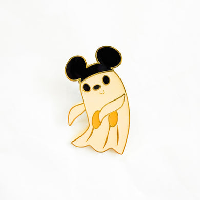 HKDL - Halloween GITD Ghost - Mickey Mouse Pin