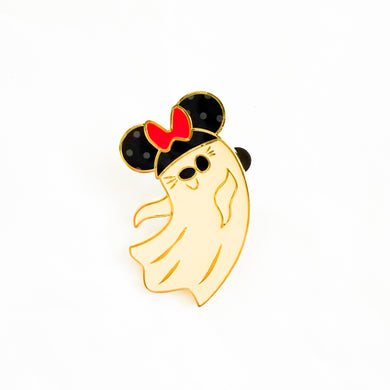 HKDL - Halloween GITD Ghost - Minnie Mouse Pin