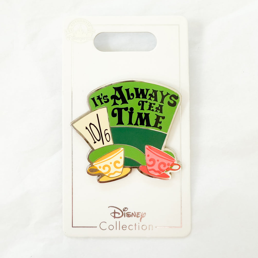 Mad Hatter Hat - It's Always Tea Time Pin
