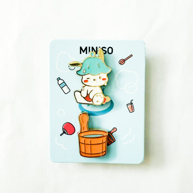 Miniso x Sanrio - Hot Springs Series - Pochacco Pin Set