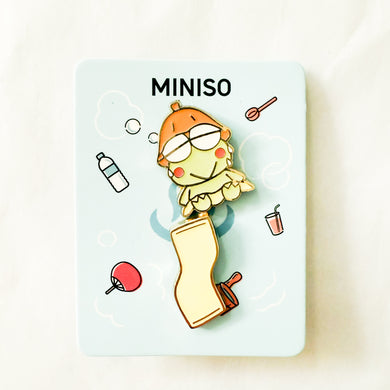 Miniso x Sanrio - Hot Springs Series - Keroppi Pin Set