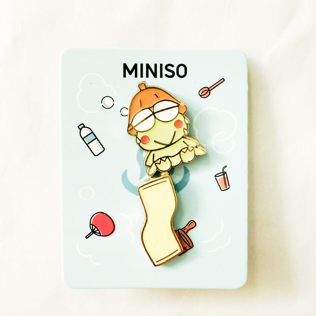 Miniso x Sanrio - Hot Springs Series - Keroppi Pin Set
