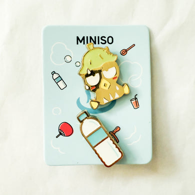 Miniso x Sanrio - Hot Springs Series - Bad Badtz-Maru Pin Set