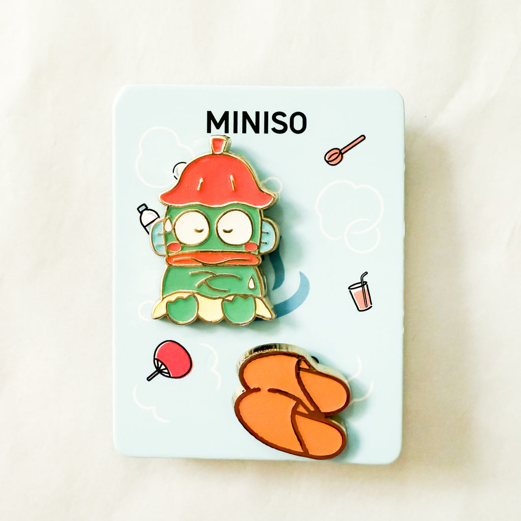 Miniso x Sanrio - Hot Springs Series - Hangyodon Pin Set