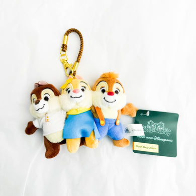 HKDL - Chip, Dale and Clarice Plush Keychain