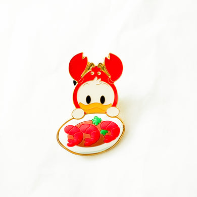 SHDR - Asian Food Set - Donald Duck Cantonese Ginger Scallion Lobster Pin