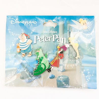 DLP - Peter Pan Booster Set - Mr. Smee, Tic Toc, Captain Hook, Tinker Bell Pins