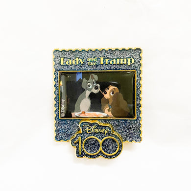 Disney 100th Anniversary - Standing Magnetic Badge - Lady and the Tramp