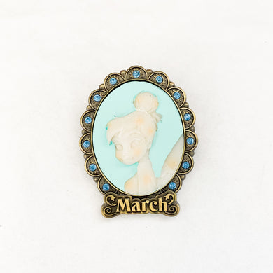 Birthstone Cameo Collection - March - Tinker Bell Pin