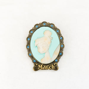 Birthstone Cameo Collection - March - Tinker Bell Pin