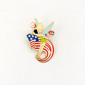 Tinker Bell With American Flag Pin