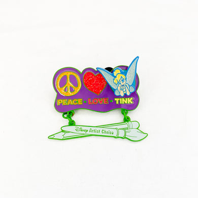 Tink's Summer Pin Quest - Artist Choice - Peace Love Tink Pin