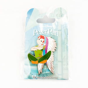 DLP - Peter Pan With Native American Headdress Pin