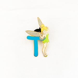 Alphabet "T" Tinker Bell Pin