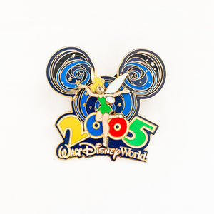 Where The Party Never Ends! 2005 Mickey Ear Swirls - Tinker Bell Pin