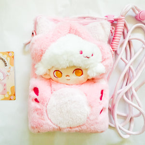 POP MART - Dimoo World Weaving Wonders - Bear Guardian Plush Crossbody Bag