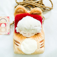 POP MART - Dimoo World Weaving Wonders - Sleepy Fortune Cat Plush Crossbody Bag