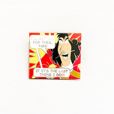 Villains Comic Book - Captain Hook Pin