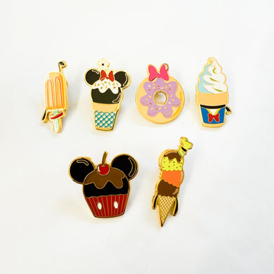 Loungefly - Sensational 6 Snacks Pins Complete Set with Chaser