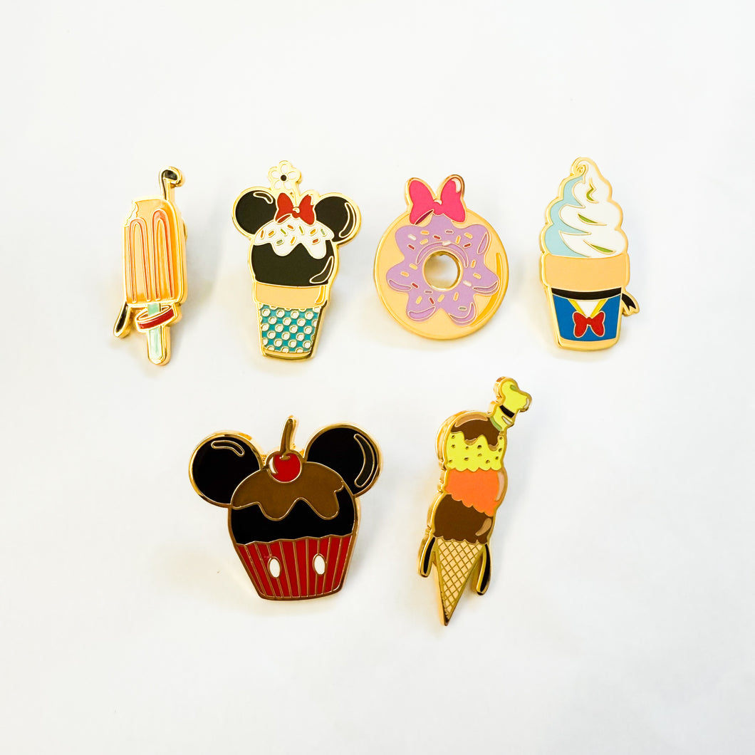 Loungefly - Sensational 6 Snacks Pins Complete Set with Chaser