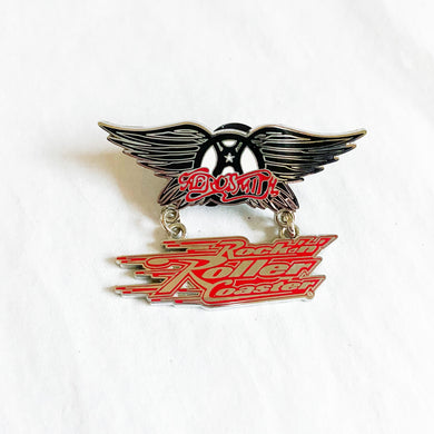 Aerosmith Wings Rockin' Roller Coaster Pin