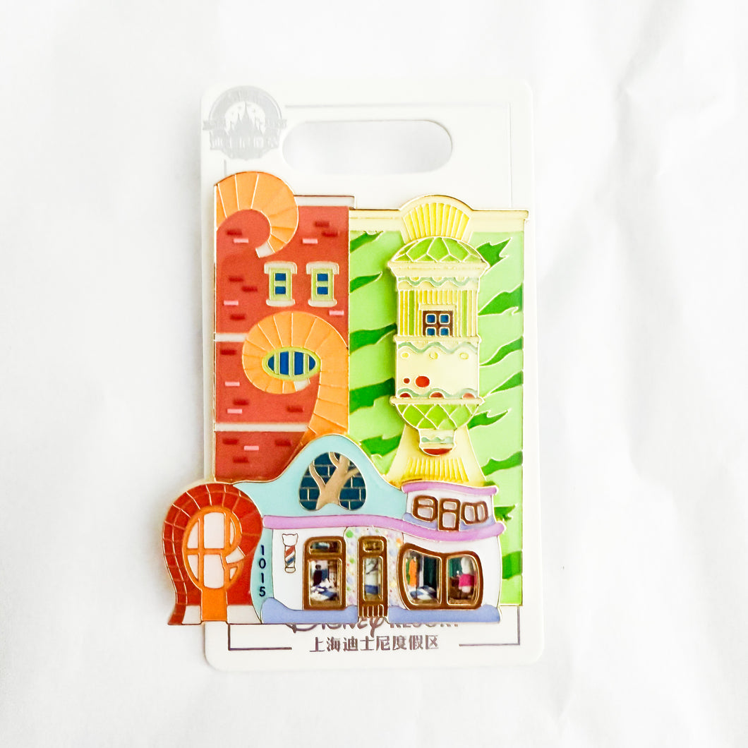 SHDR - Zootopia Building Series - Park Apartments and Sheep Barber Shop Pin