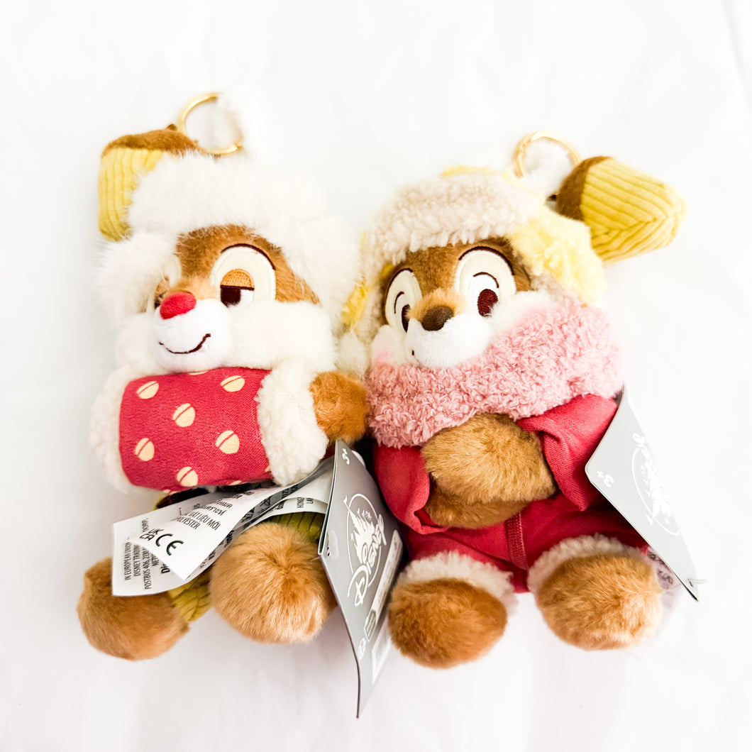 SHDR - Winter Stick Together Collection - Chip and Dale Plush Keychain Set