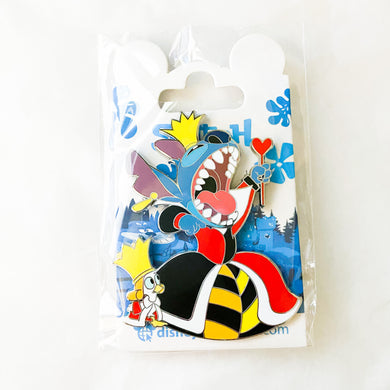 DLP - Stitch as Queen of Hearts and Duckling as King of Hearts Pin
