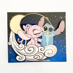 DLP - Moon Series - Stitch and Angel Jumbo Pin