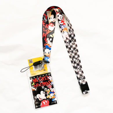 Disney Mickey and Friends Checkered Lanyard