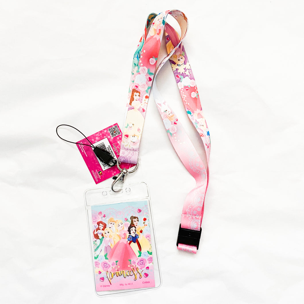 Disney Princess Florals Lanyard and Badge Holder