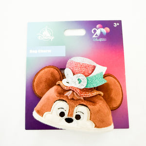 HKDL - 20th Anniversary - Chip Ear Hat Keychain