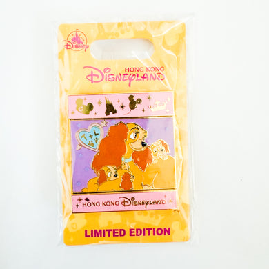 HKDL - Flipping Slide - The Lady and the Tramp Pin