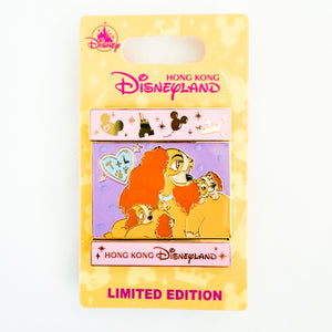 HKDL - Flipping Slide - The Lady and the Tramp Pin