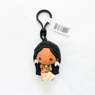 Princess With Food - Pocahontas with Maize Cake Bag Clip Keychain