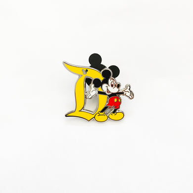 Hidden Mickey - Disneyland ‘D’ - Mickey Mouse Pin